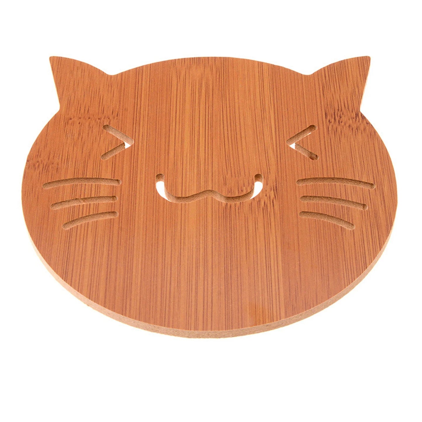 Bamboo Trivet Mat Set Cute Cartoon Multifuntion Kitchen Bamboo and Wood Non-Slip Insulation Table Mat Hot pads Tool