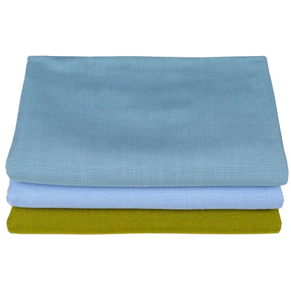 Bamboo Fabric By The Meter Cotton Linen Slub Clothing Pants Dress Skirt Brocade Fabrics Summer for Sewing Black White Blue Per