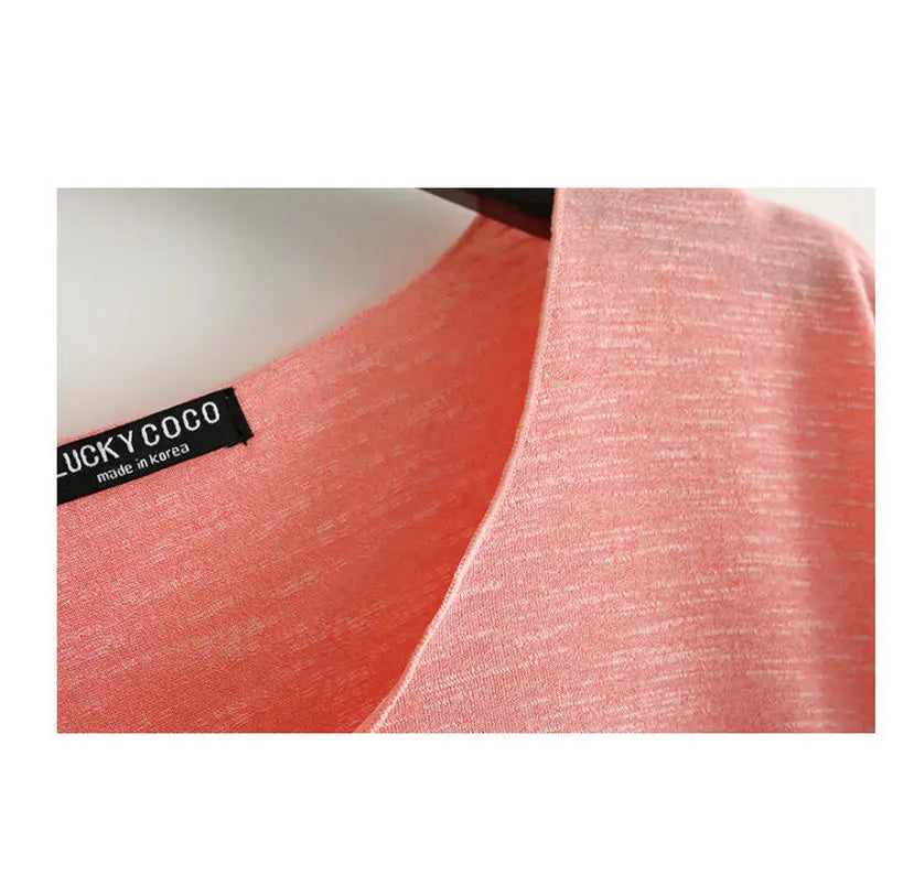 Women Bamboo  T-shirt Round Neck Solid Color Summer Tshirt Girl Cooling Short-sleeved Floral Casual Ouc365a