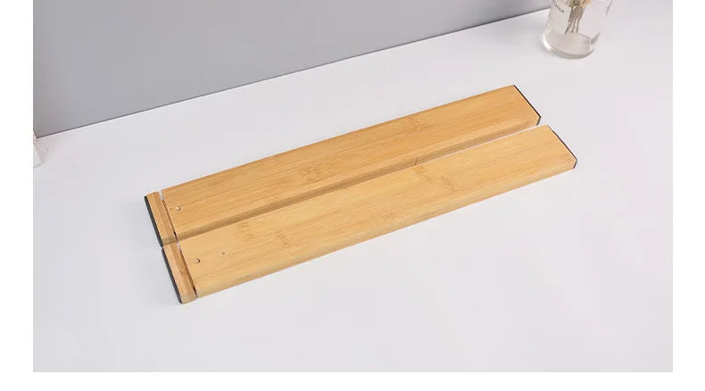 Bamboo Drawer Dividers Kitchen Drawer Organizer Adjustable Expandable Drawer Dividers Tray Storage Drawer storage board