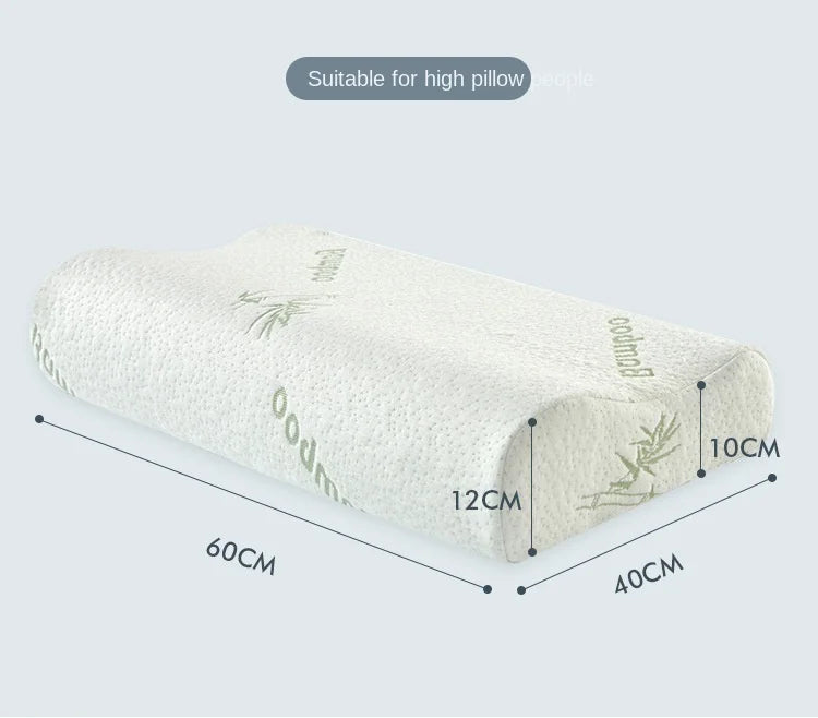 Memory Foam Pillows 40*25cm Bamboo Fiber Pillow Slow Rebound Health Care Relaxing Cervical Orthopedic Pillows Support NeckRelief
