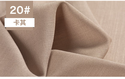 Bamboo Fabric By The Meter Cotton Linen Slub Clothing Pants Dress Skirt Brocade Fabrics Summer for Sewing Black White Blue Per