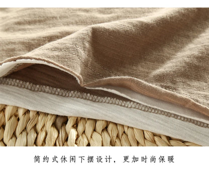 Men Spring Autumn Fashion Brand China Style Bamboo Cotton Fake Two Pieces V-neck Long Sleeve T-shirt Male Casual Thin Tee Tshirt