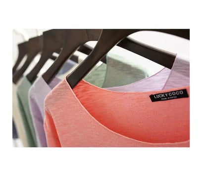 Women Bamboo  T-shirt Round Neck Solid Color Summer Tshirt Girl Cooling Short-sleeved Floral Casual Ouc365a