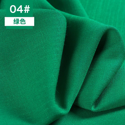 Bamboo Fabric By The Meter Cotton Linen Slub Clothing Pants Dress Skirt Brocade Fabrics Summer for Sewing Black White Blue Per