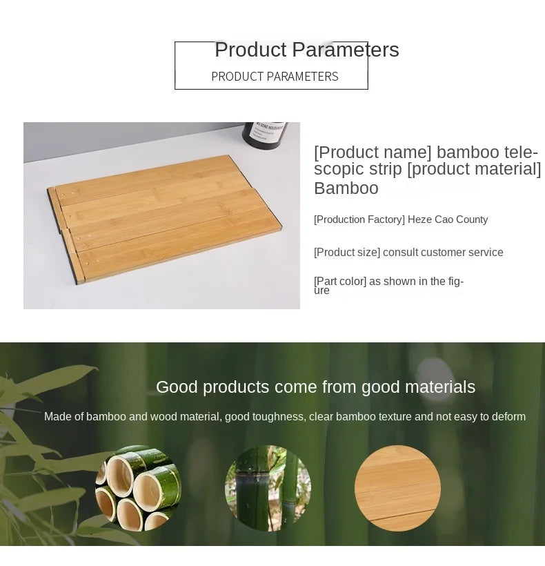 Bamboo Drawer Dividers Kitchen Drawer Organizer Adjustable Expandable Drawer Dividers Tray Storage Drawer storage board