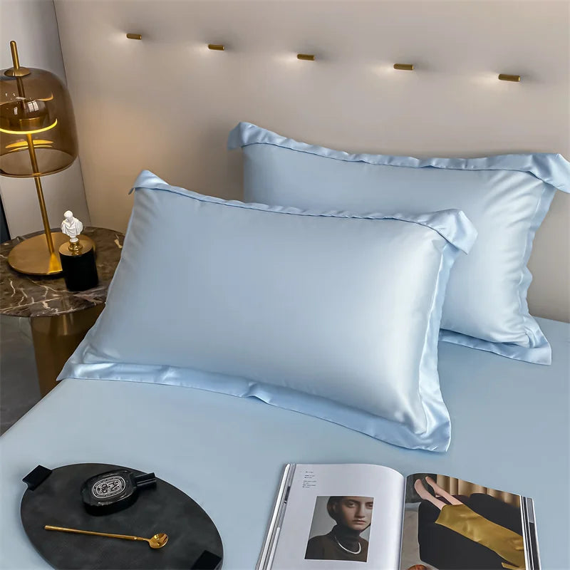 100% Bamboo Bed Sheet Flat Bed Sheets Luxury Flat Sheet Solid Color Single/Double/King/Queen Size Bed Linens Summer Cooling 2024