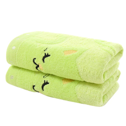 Bamboo fiber adult household soft face towel bath towel Fashion Animal Pattern Soft Towel Quick-dry bath towel Bathroom robes
