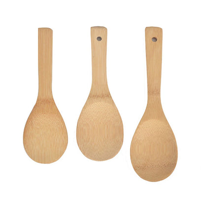 Bamboo Rice Spoon Wooden Kitchen Ladle Tablespoon Kitchen Utensils Tableware