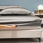 Luxury 100% Bamboo Bed Sheet Set with Fitted Sheets Flat Bedsheet Pillowcase Double Queen King Size Bedding Sets Smooth Silky