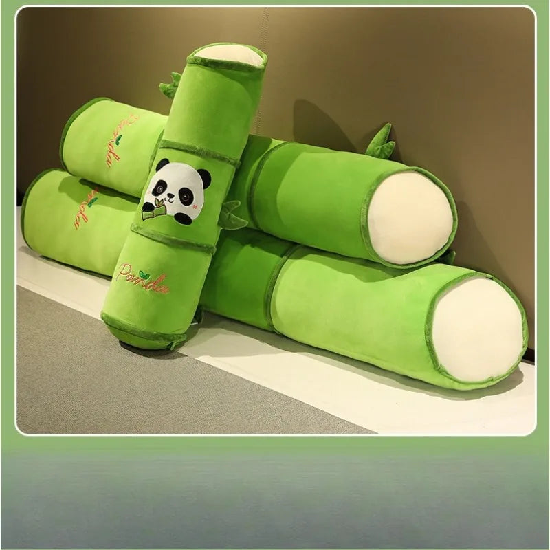 Panda Bamboo Throw Pillow Blanket Lunch Break Blanket Dual-purpose Two-in-one Panda Bamboo Tube Sleeping Leg Pillow