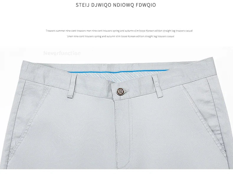 Bamboo Fiber Straight Business Pants Men Summer Clothes Fashion Classic Designer Breathable Casual Long Formal Trouser Male