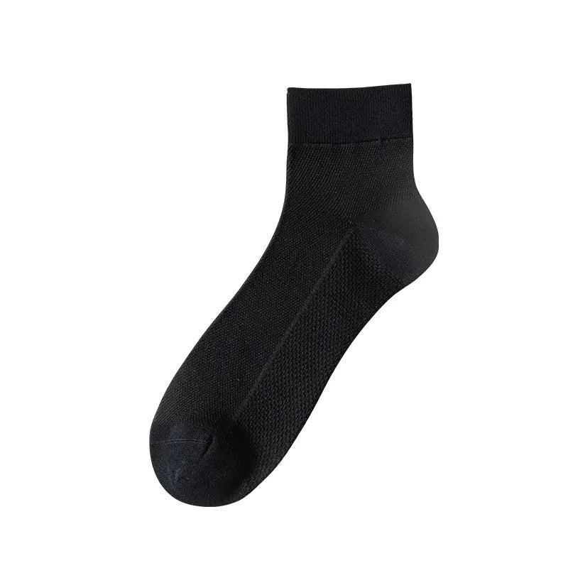 Bamboo Socks Thin Summer Men's Breathable Socks Absorbent Deodorant Bamboo Fiber Mesh Short Sock