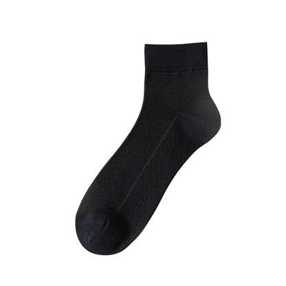 Bamboo Socks Thin Summer Men's Breathable Socks Absorbent Deodorant Bamboo Fiber Mesh Short Sock
