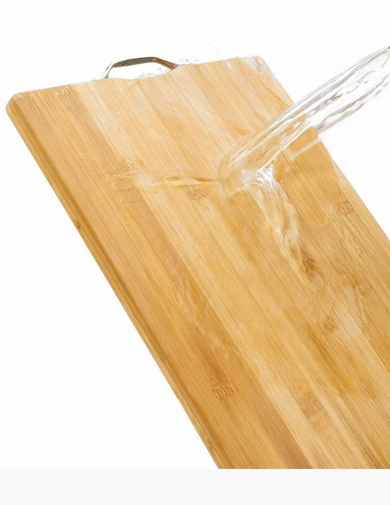 Bamboo Cutting Boards for Kitchen Natural Bamboo Chopping Board with Handles for Chopping Meat Vegetables Fruits Knife Friendly