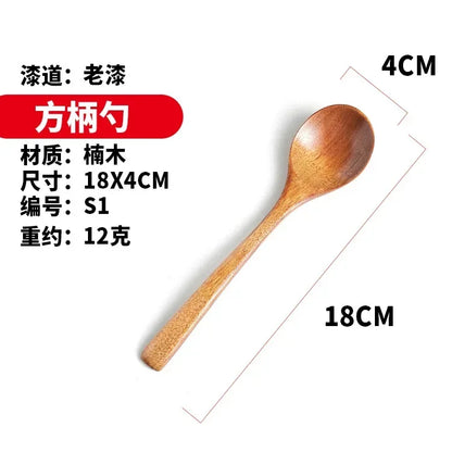 Wooden Spoon Bamboo Kitchen Cooking Utensil Tool Soup Teaspoon Catering for Kicthen Wooden Spoon Bamboo Spoon Dinner Spoon