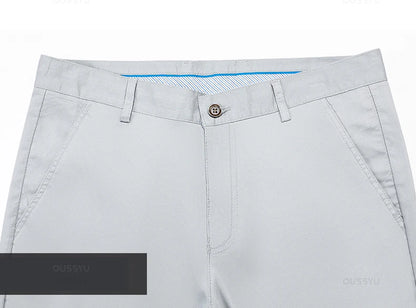 Brand Clothing Luxury Straight Business Suit Pants Men Bamboo Fiber Designer Summer Thin Elegant Casual Long Formal Trouser Male