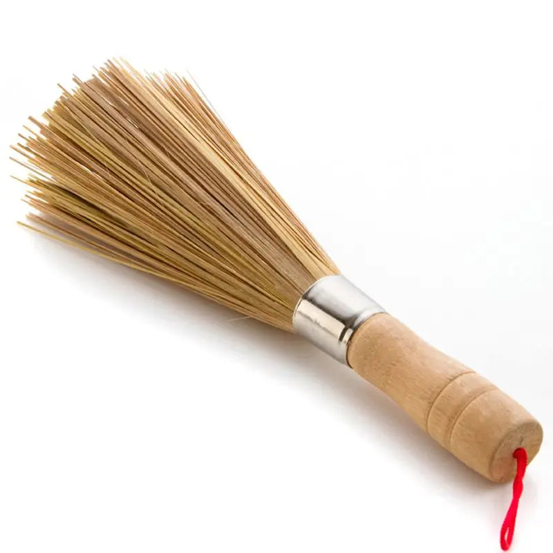 Bamboo Wok Brush, Large Pot Brush Wash Pot Brush Kitchen Cleaning Brush Restaurant Natural Bamboo Brush Hotel Supplies