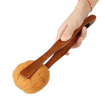 Bamboo Wooden Food Toaster Tongs Natural Bamboo Tongs Tea Clip Kitchen Hotel Bakery Bread Clip Food Clip Kitchen Tongs