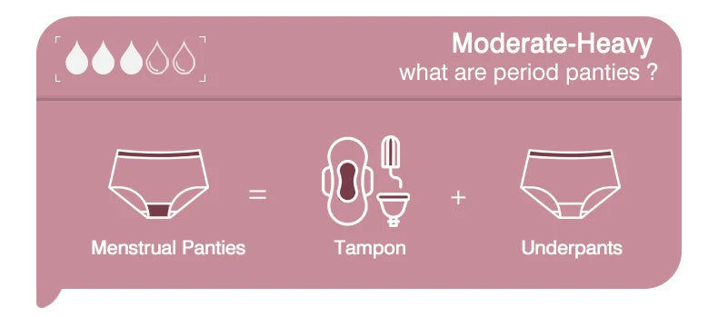 Bamboo Menstruation Panties Women High Waist Breathable Lingerie Leakproof Absorbent Period Briefs Bulk Reusable Underwear