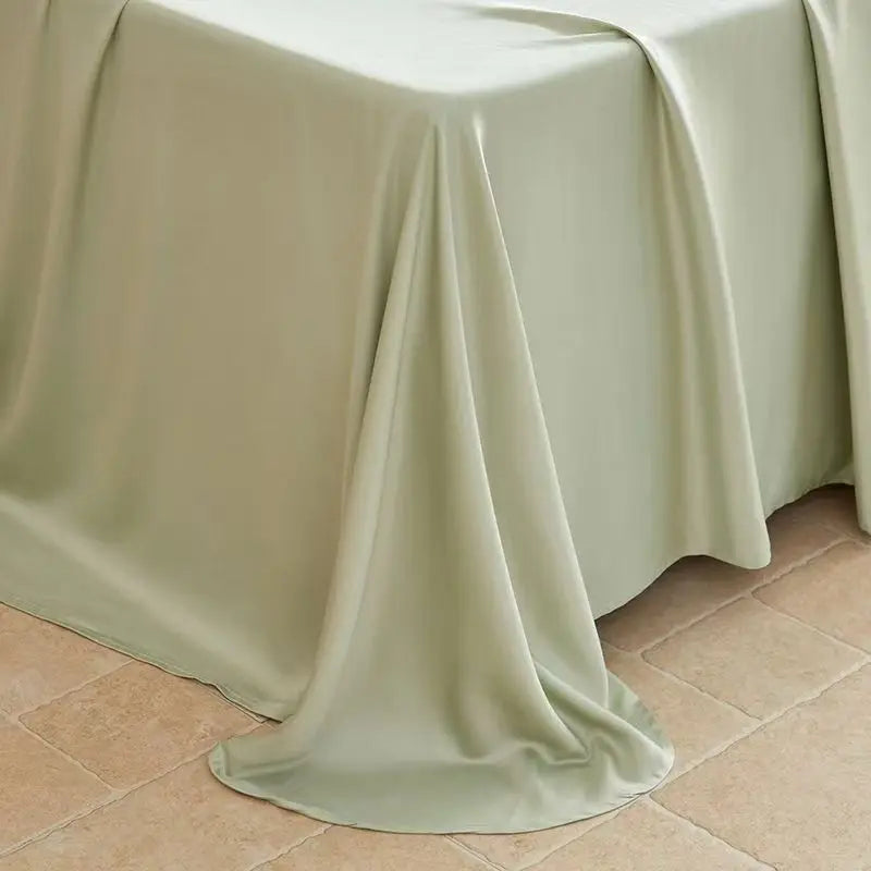 100% Bamboo Fibre Bedsheet Twin Queen King Size Flat Sheet Summer Solid Color Antibacterial Cooling Single And Double Bed Linens