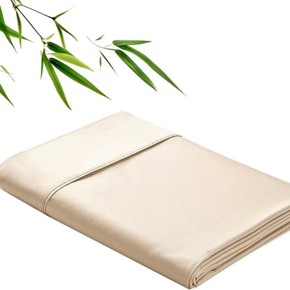 100% Bamboo Fibre Bedsheet Twin Queen King Size Flat Sheet Summer Solid Color Antibacterial Cooling Single And Double Bed Linens