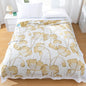 Bamboo Cotton Summer Quilt adult Bedding Blanket Bedspread 150*200 cm 2 Layers Muslin Sleeping Gauze Blanket For Afternoon Nap