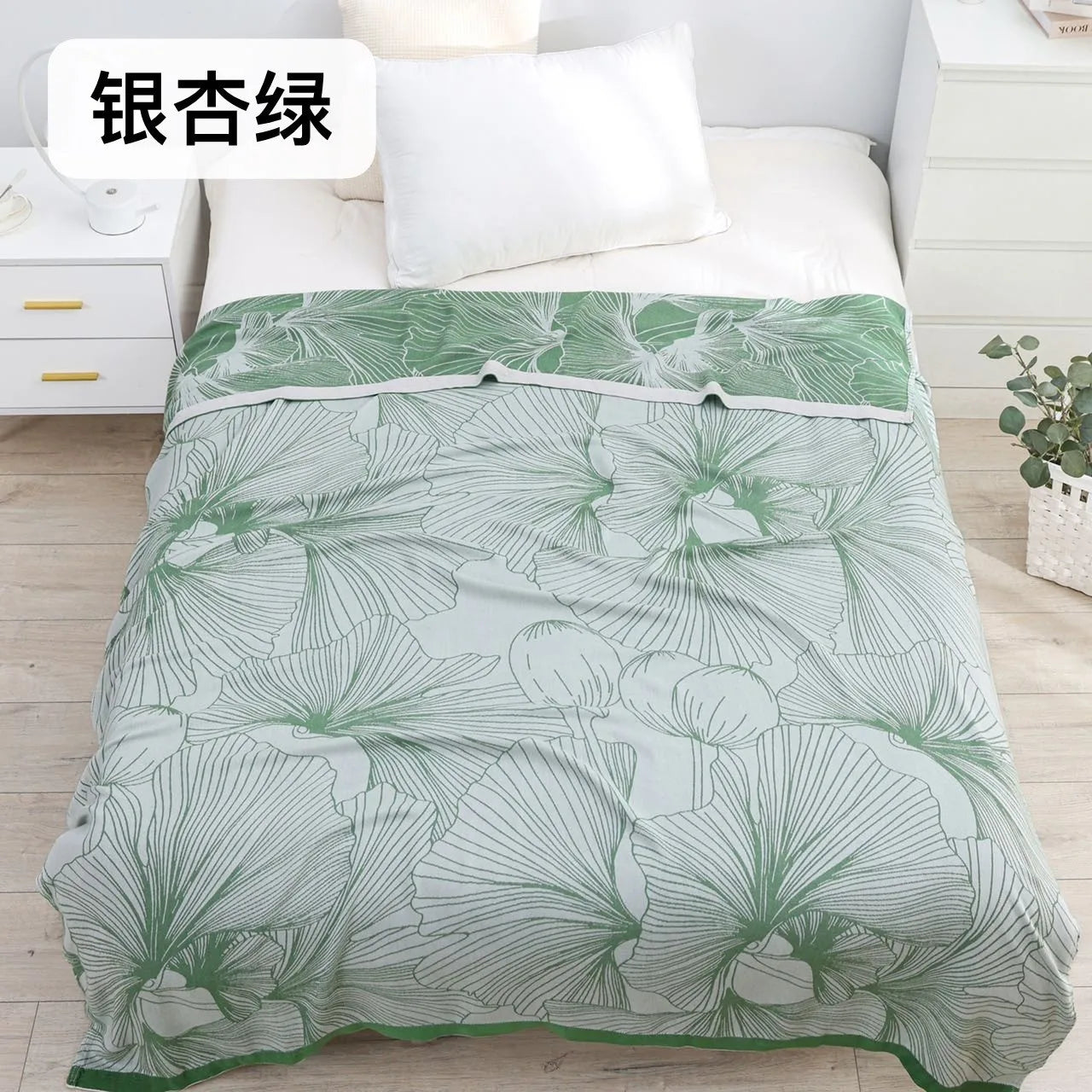 Bamboo Cotton Summer Quilt adult Bedding Blanket Bedspread 150*200 cm 2 Layers Muslin Sleeping Gauze Blanket For Afternoon Nap