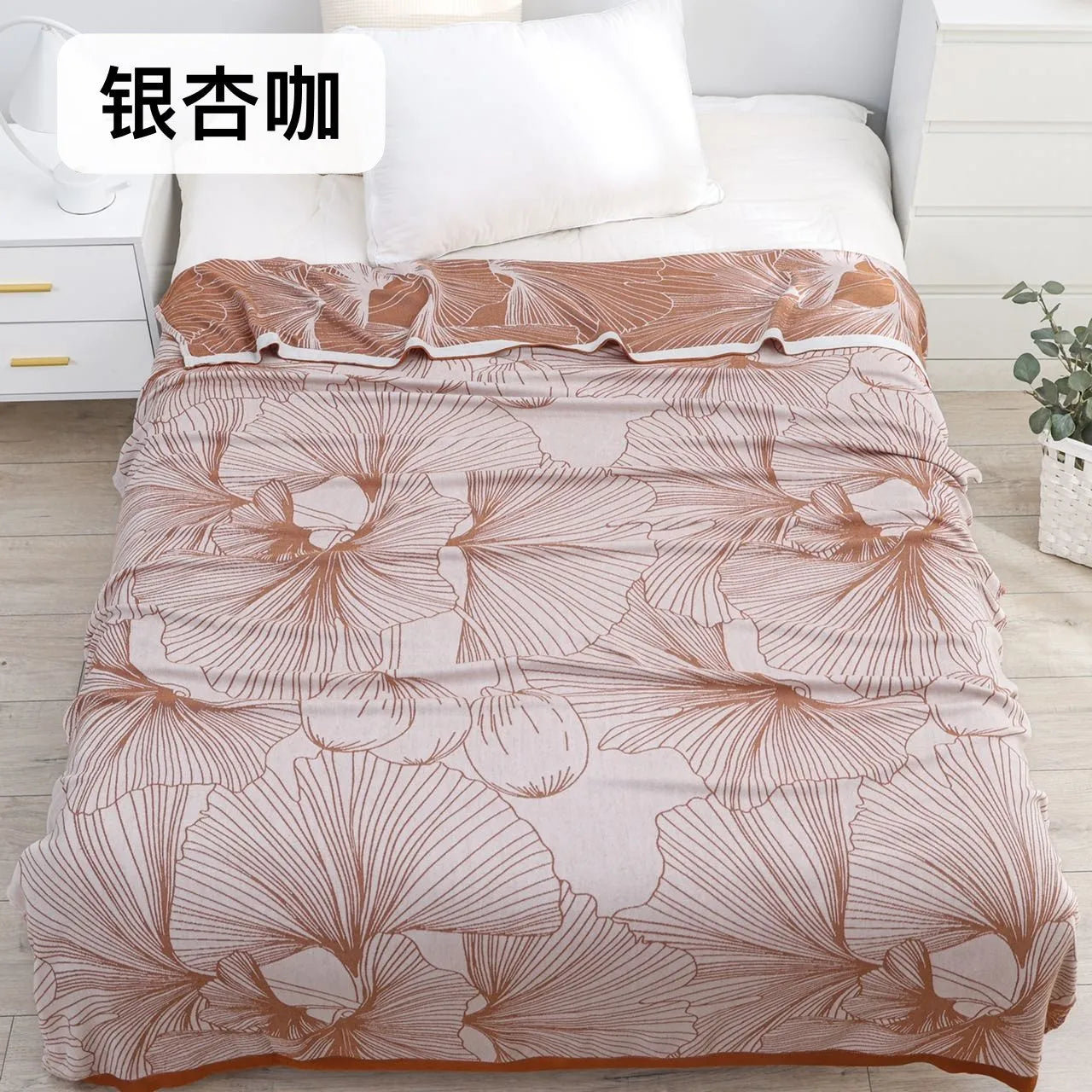 Bamboo Cotton Summer Quilt adult Bedding Blanket Bedspread 150*200 cm 2 Layers Muslin Sleeping Gauze Blanket For Afternoon Nap
