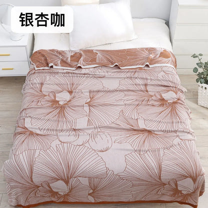 Bamboo Cotton Summer Quilt adult Bedding Blanket Bedspread 150*200 cm 2 Layers Muslin Sleeping Gauze Blanket For Afternoon Nap