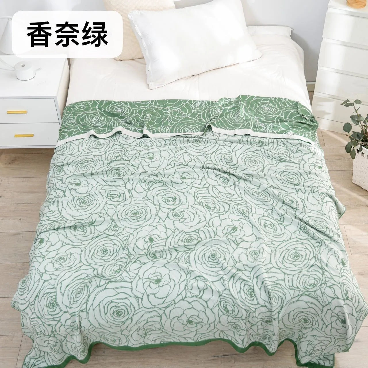 Bamboo Cotton Summer Quilt adult Bedding Blanket Bedspread 150*200 cm 2 Layers Muslin Sleeping Gauze Blanket For Afternoon Nap