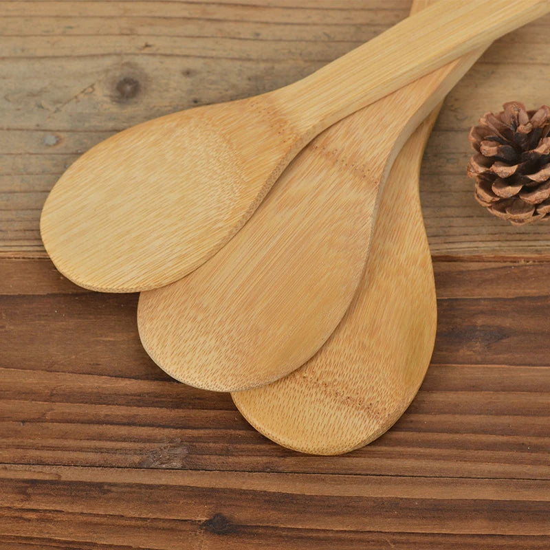 Bamboo Rice Spoon Wooden Kitchen Ladle Tablespoon Kitchen Utensils Tableware