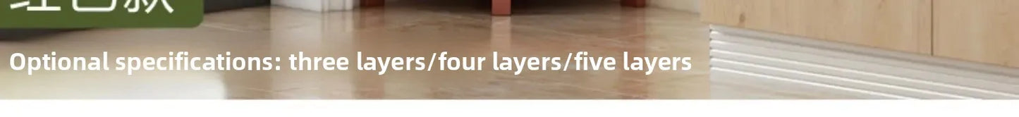 Kitchen Corner Bamboo Rack, Multi-Tier Storage Organizer, Freestanding Bookshelf for Cooking Utensils or Pantry Supplies