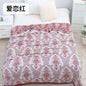Bamboo Cotton Summer Quilt adult Bedding Blanket Bedspread 150*200 cm 2 Layers Muslin Sleeping Gauze Blanket For Afternoon Nap