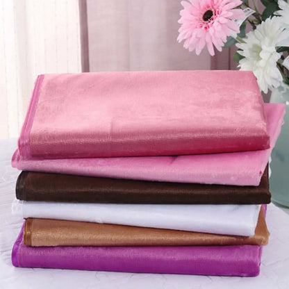 Comfortable SPA Bedspread Soft Solid Color Massage Bed Sheets with Face Hole Thickened Cosmetic Bed Sheet Beauty Tool