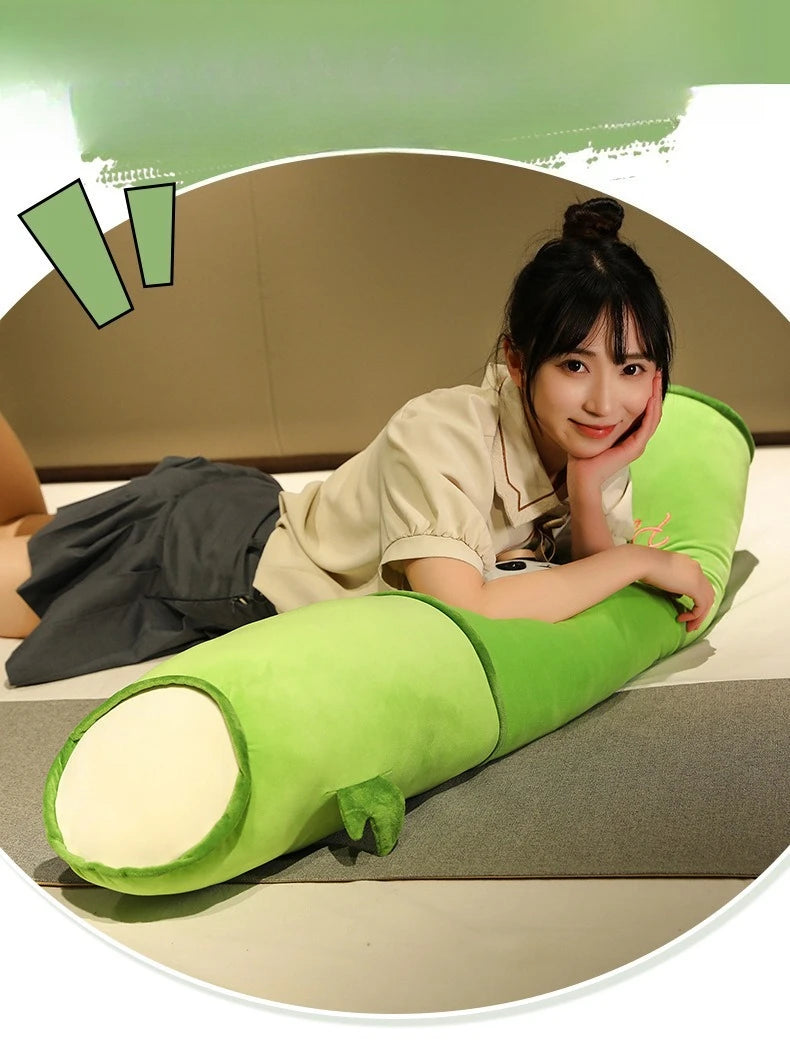 Panda Bamboo Throw Pillow Blanket Lunch Break Blanket Dual-purpose Two-in-one Panda Bamboo Tube Sleeping Leg Pillow