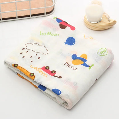 Bamboo Cotton Swaddle Wrap Baby Blanket Newborn Baby Swaddle Infant Wrap Soft Baby Bath Towel Swaddle Blankets