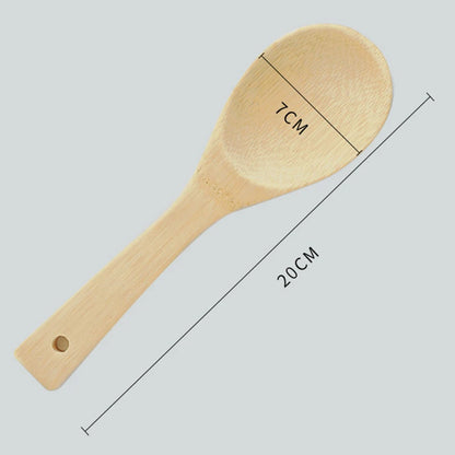 Bamboo Rice Spoon Wooden Kitchen Ladle Tablespoon Kitchen Utensils Tableware