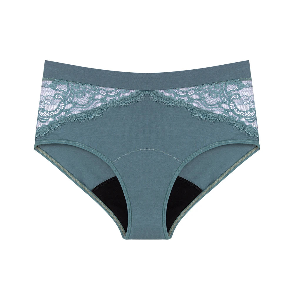 Bamboo Menstruation Panties Women High Waist Breathable Lingerie Leakproof Absorbent Period Briefs Bulk Reusable Underwear