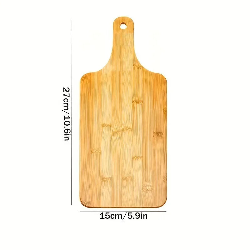 Bamboo Cutting Boards for Kitchen Bamboo Chopping Board with Handles for Pizza Bread Steak Tray Baking Serving Board