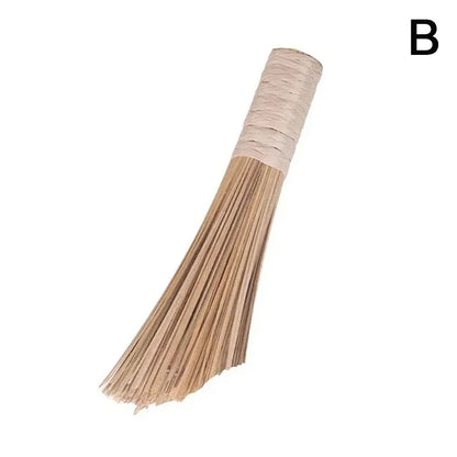Kitchen Natural Bamboo Pot Washing Brush Bamboo Wok Cleaning Whisk Brush Household Kitchen Clean Tool With Comfortable Handle