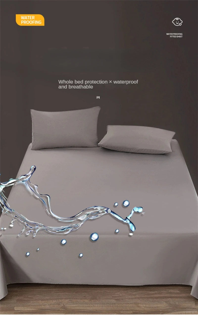 100% Waterproof Bed  Bed Covers Washable Bed Sheets Incontinence Prevention  Anti-slip Bed Cover Not Including Pillowcase Room