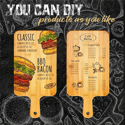 Bamboo Cutting Board With Handle Wooden Bamboo Serving Board Kitchen Chopping Boards For Pizza Vegetables Meatm12k