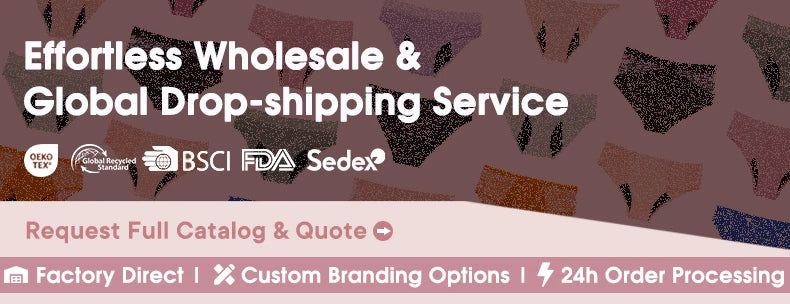 Bamboo Menstruation Panties Women High Waist Breathable Lingerie Leakproof Absorbent Period Briefs Bulk Reusable Underwear