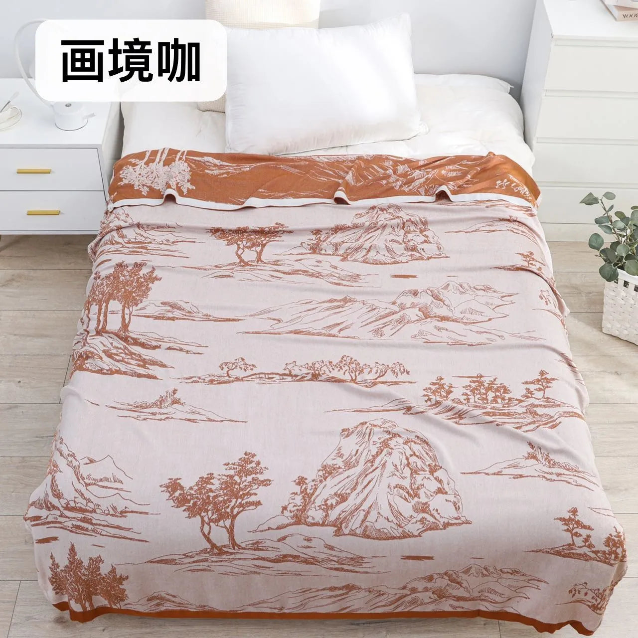 Bamboo Cotton Summer Quilt adult Bedding Blanket Bedspread 150*200 cm 2 Layers Muslin Sleeping Gauze Blanket For Afternoon Nap