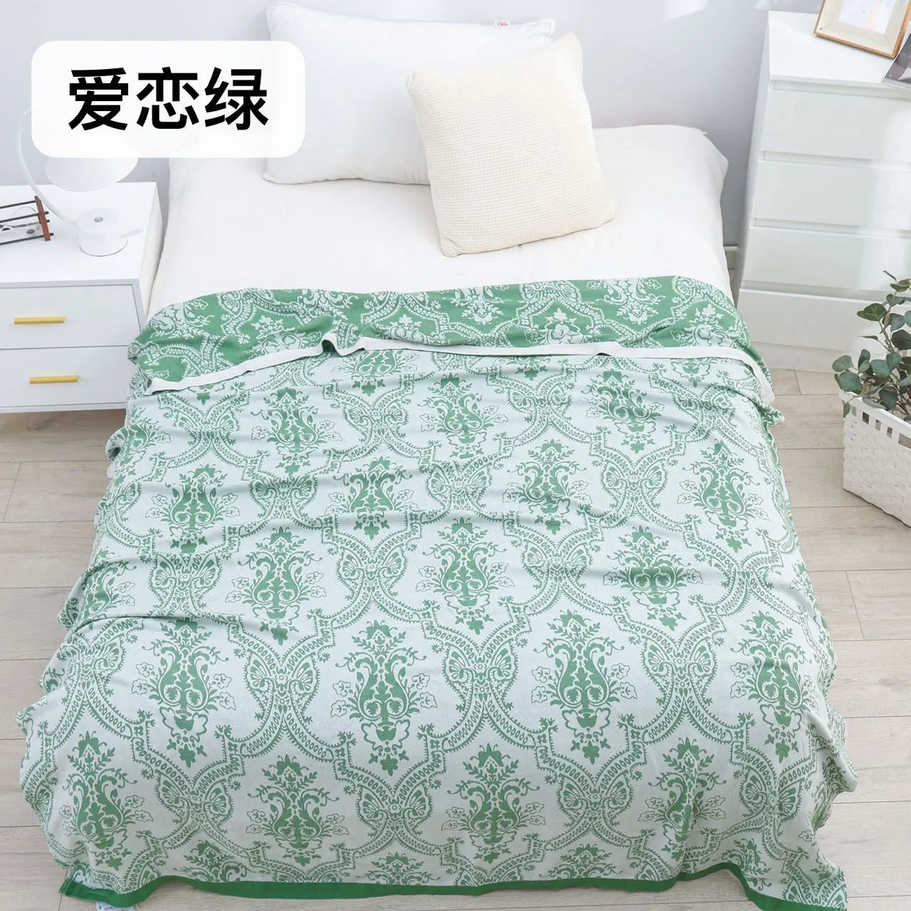 Bamboo Cotton Summer Quilt adult Bedding Blanket Bedspread 150*200 cm 2 Layers Muslin Sleeping Gauze Blanket For Afternoon Nap
