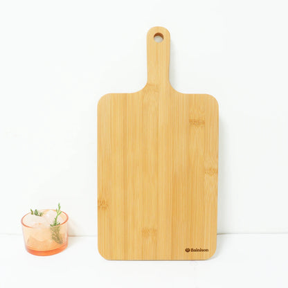 BainisonBamboo Cutting Board for Kitchen & Picnic – Waterproof, Grooved Surface for Non-Slip, Ideal for Fruits & Vegetables
