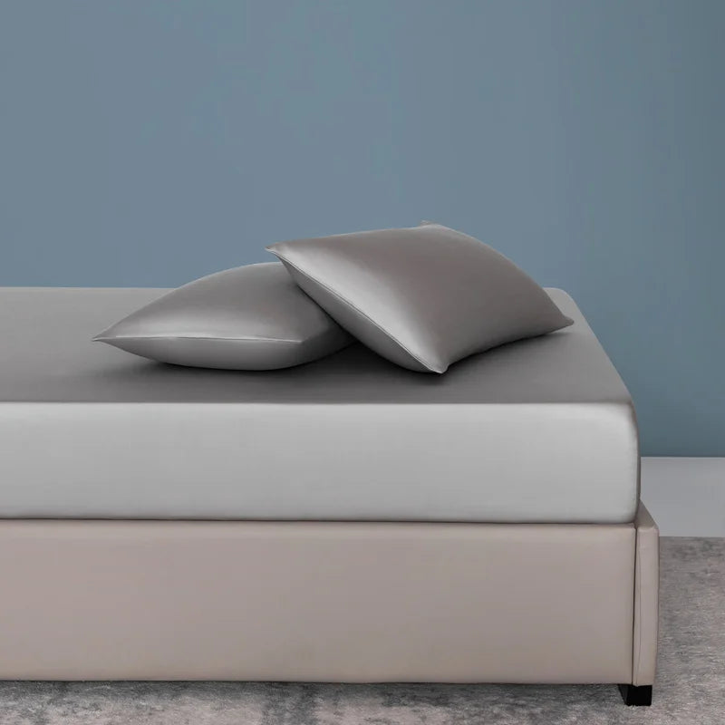 100% Bamboo Bed Sheet Set Luxury 3 Pieces Bedding Set (1pc Fitted Sheet and 2pcs Pillowcase) Non-Slip Mattress Cover for 100/160