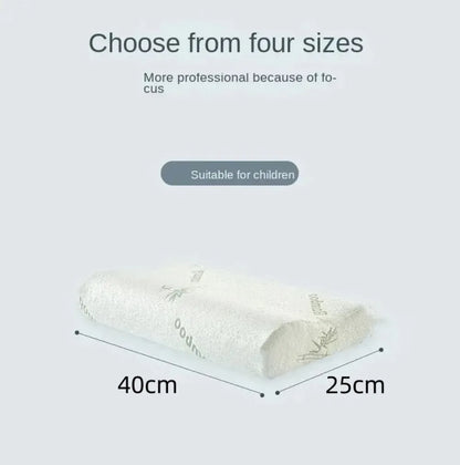 Bamboo Fiber Pillow Slow Rebound Health Care Memory Foam Pillow Memory Foam Pillow Orthopedic Pillows Support NeckRelief