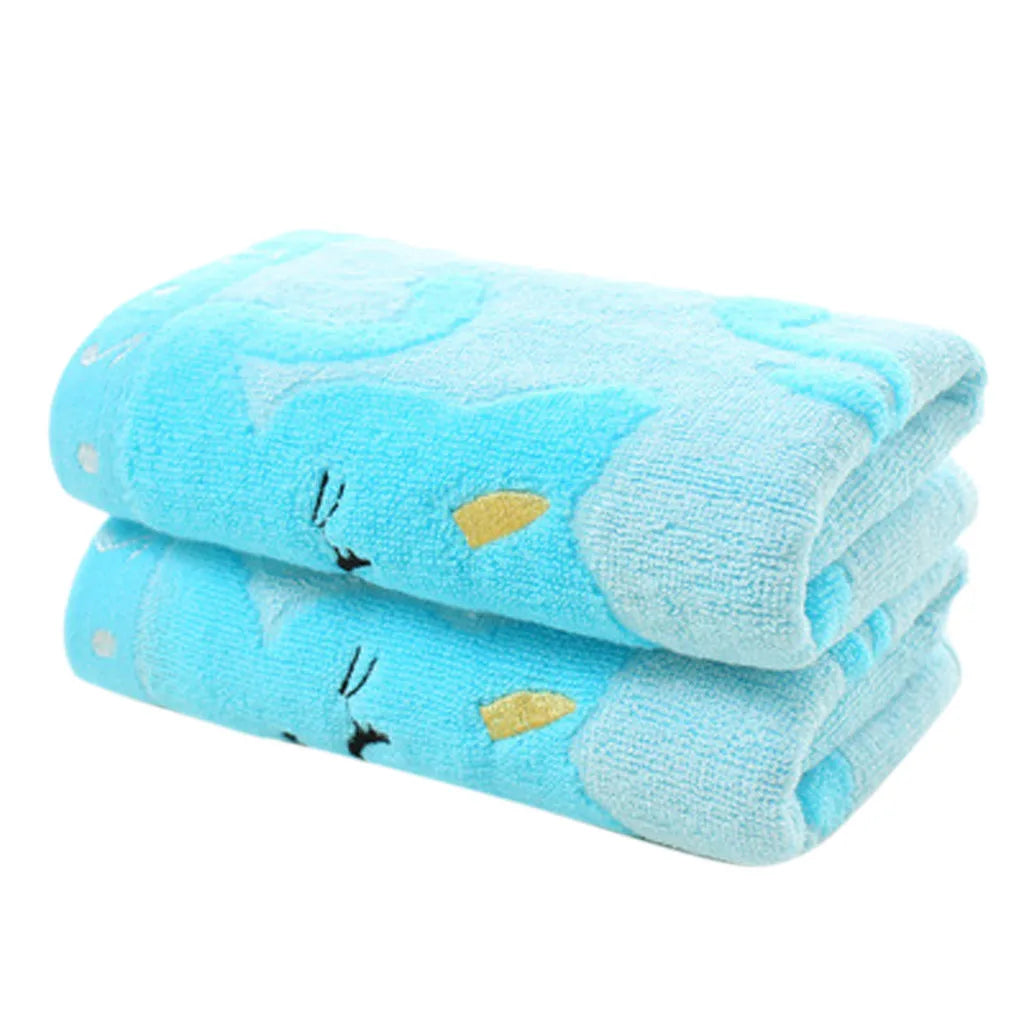Bamboo fiber adult household soft face towel bath towel Fashion Animal Pattern Soft Towel Quick-dry bath towel Bathroom robes
